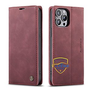 Bao da bò thật dạng ví dành cho iPhone 14 Pro Max Caseme - Hàng Nhập Khẩu