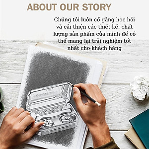 Tai Nghe Bluetooth True Wireless AMOI F9 Cảm Ứng Vân Tay, Nâng Cấp Dock Sạc có Led Báo Pin Kép - Hàng Nhập Khẩu