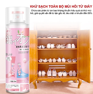 Chai Xịt Khử Mùi Giày Công Nghệ NANO 260ml