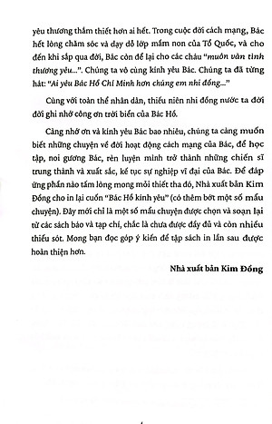 Sách Bác Hồ Kính Yêu (Tái Bản)