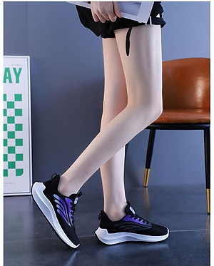 Giày thể thao nữ, giày chạy bộ đế êm nhẹ, thoáng khí đế cao su đúc, chống trơn trượt hạn chế mòn  – GNU2089