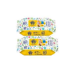Combo 6 Khăn ướt em bé UniDry Baby WTP - 80 miếng