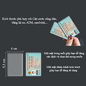 COMBO 10 BAO ĐỰNG THẺ CĂN CƯỚC CMND - ATM - NHÂN VIÊN - SINH VIÊN - BẰNG LÁI XE