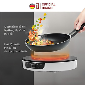 Bếp từ đơn LEBENLANG LBII5505S mặt kính chịu lực, có chức năng hẹn giờ, cài đặt thời gian nấu, công suất 2000W - hàng chính hãng