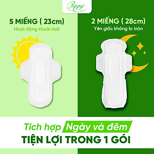 Băng Vệ Sinh AO3 Ngày Và Đêm, Siêu Thấm, Siêu Mỏng Nhẹ, Mặt Lưới, Có Cánh (7 Miếng)