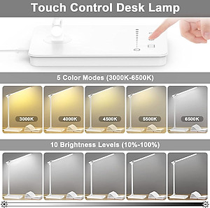 Đèn Bàn Học Led Đọc Sách Làm Việc Học Tập Bảo Vệ Mắt Chống Cận - 2 Trục Đèn Chiếu Sáng - Gấp Gọn Tiện Lợi 