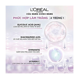 [L'OREAL PARIS] Kem Dưỡng Ban Đêm AHA Giúp Mờ Thâm Nám Và Cấp Ẩm Tối Ưu Glycolic Bright Glowing Cream Night 50/15/7.5ml