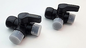 Van T 3 đường nước 21mm dùng chia nước cho bồn cầu và bộ xịt vệ sinh Eurolife EL-VT03 (2 màu: đen, trắng)