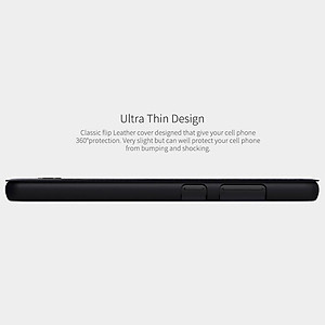 Bao da dành cho Samsung Galaxy A72 hiệu Nillkin Qin Chất liệu da cao cấp, có ngăn đựng thẻ, mặt da siêu mềm mịn - Hàng chính hãng