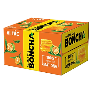 Thùng 24 Chai Trà Mật Ong vị Tắc BONCHA 450ml bao bì Tết