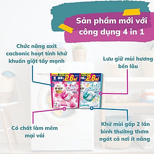 Viên giặt xả Bold GelBall 4D P&G hương hoa tươi mát túi refill 70 viên