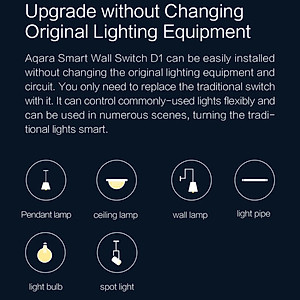 [Bản Quốc Tế] Công tắc thông minh Aqara D1 Smart Wall Switch - Bảo hành 1 năm - Hàng Chính Hãng