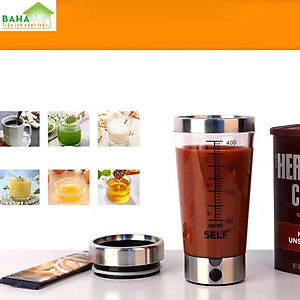 CỐC KHUẤY TỰ ĐỘNG PHA SỮA, CAFE, BỘT PROTEIN… THAY CỐC LẮC CỐC TRỘN "BAHAMAR" Sử dụng đơn giản, chỉ cần nhấn nút nguồn trên động cơ để trộn, thêm bột và chờ 30 giây.