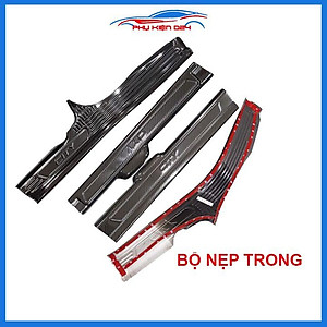 Bộ nẹp bước chân trong ngoài vân Cacbon xe City 2021 chống trầy làm đẹp ô tô