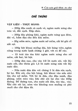 Sách Các Món Giải Khát Ăn Chơi (Tái Bản)