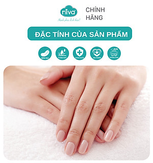 Khăn Mặt Sợi Tre 100% Niva WP1 Thấm Hút Vượt Trội An Toàn Cho Da, Trơn Kích Thước 280x480 mm