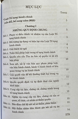 Luật Tố Tụng Hành Chính ( Sửa Đổi, Bổ Sung 2025)