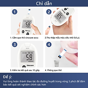 Que Thử Đường Huyết Cho Máy Safe Accu 2 50 Que Thử + 50 Kim Chích Máu