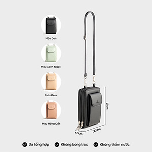 Túi Yuumy ( Thời trang nữ phối ngăn nắp gập mini - Túi đeo chéo da Seasand YN245 )