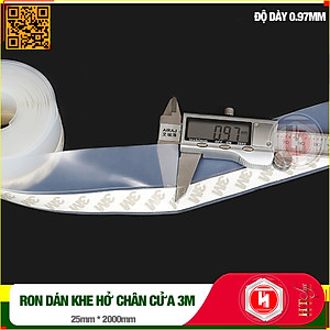 Cuộn Ron Dán Che Khe Cửa,Chân Cửa HT SYS - Lớp Keo Dán 3M Chống Nước - Chống Gió Lùa - Chống Ồn - Bụi Bẩn - Ngăn Côn Trùng -  Cuộn 25mm/35mm/45mm Dài 2 Mét
