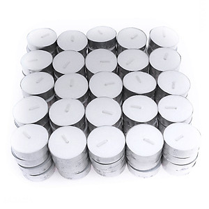 Hộp 50 viên nến tealight cháy 4h không mùi, không khói 
