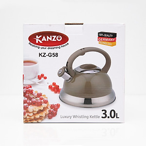 Ấm đun nước bếp từ Kanzo KZ-G58 còi báo Inox 304 - Hàng chính hãng - Chất lượng Đức