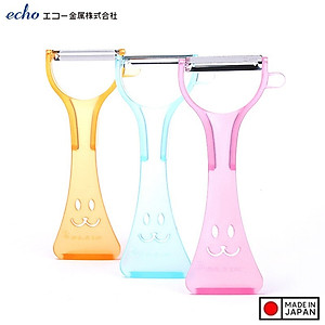 Dụng cụ gọt vỏ trái cây lưỡi bằng thép sắc bén Echo Rappy Peeler - Hàng nội địa Nhật Bản | Made in Japan