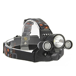 Đèn Pin Đội đầu 3 Bóng Sạc Tích Điện - Tặng Kèm Pin - Hàng chính hãng