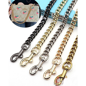 dây xích kim loại đeo vai túi xách quai giống túi Coach có cắt ngắn theo ý khách