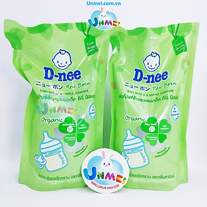 Bộ 2 Gói Nước Rửa Bình Sữa D-nee (550ml x 2)