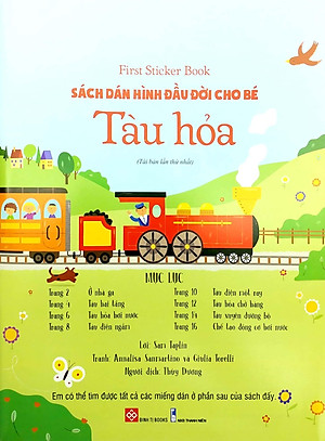 First Sticker Book - Sách Dán Hình Đầu Đời Cho Bé - Tàu Hỏa