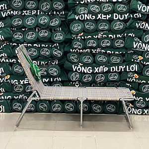 GHẾ - GIƯỜNG XẾP  DUY LỢI THÉP CHÂN DÀI (TẶNG 10 MÓC ÁO KÉP NHỰA CAO CẤP DUY LỢI)