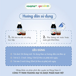 Siro Special Kid Nervosité - Hỗ trợ an thần, thư giãn thần kinh, giảm kích thích não bộ, giúp ngủ ngon, cải thiện chức năng não bộ sự tập trung phản xạ, trí nhớ - 125ml