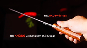 Dao Phúc Sen Dao Tông Chặt Gà Cán Cẩm Khâu Đồng Đỏ G07DD