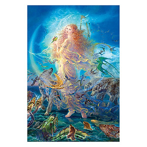 Tranh xếp Hình Tia Sáng  Nữ Hoàng Rừng Vàng Tia Sáng (925 Mảnh Ghép)