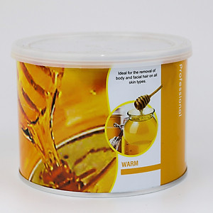 Combo Wax Lông Sáp Lon Mật Ong 400g + 25 Que Trét Sáp Wax + 100 Tờ Giấy Wax Lông