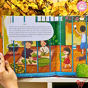 Sách Tết 2023 - Set Mở ra là thấy Tết (2 phiên bản Bắc Nam) kèm quà tặng cho bé - Lionbooks Mộc Nhiên