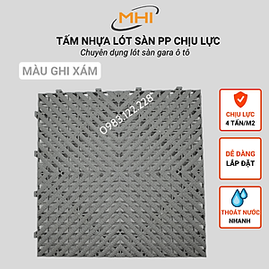 [COMBO 11] Thảm nhựa lót sàn gara ô tô MHI - Cao 2.5 cm / trung tâm chăm sóc xe ô tô, khu vực rửa xe ô tô