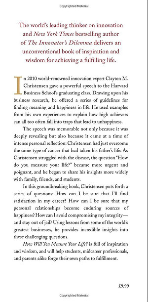 Sách How Will You Measure Your Life?