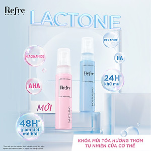 Xịt khử mùi, khóa mùi tỏa hương thơm tự nhiên cơ thể Refre Lactone Moisturizing 30ml