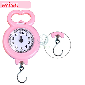 Cân Treo Mini Đa Năng 10kg Cân Lò Xo Mini Dạng Móc- Cân Treo Tay Tiện Lợi Du Lịch- Cân Mini Móc Treo Cầm Tay- Cân Treo Nhựa Siêu Nhẹ 10kg