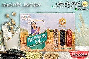 Bột gạo lứt-hạt sen-mè đen. ( Bột gạo lứt ANAN)  lượng đường thấp hữu cơ tự nhiên , thay thế bửa ăn , chăm sóc sức khỏe ,xương khớp và giấc ngủ