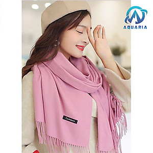 Khăn Choàng Cổ Nam Nữ Unisex Chất Len Cashmere Cao Cấp Mềm Mịn, Khăn Len Quàng Cổ 70x200cm