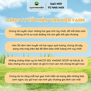 Đặc sản Tiền Giang - Gạo Hương Lài Sữa Khổng Tước Nguyên 5Kg Vinh Hiển - OCOP 4 SAO