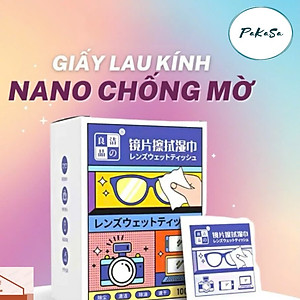 Combo 200 Khăn Lau Mắt Kính Nano Chống Mờ Sương Công Nghệ Nhật Bản Mẫu Mới - Hàng Chính Hãng