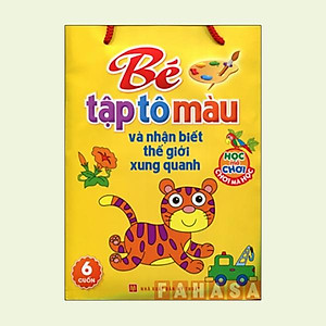 Sách Bộ Túi Bé Tập Tô Màu Và Nhận Biết Thế Giới Xung Quanh (Trọn Bộ 6 Cuốn)
