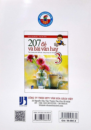 207 Đề Và Bài Văn Hay Lớp 3 (Theo Chương Trình GDPT Mới - Dùng Chung Cho 3 Bộ Sách)