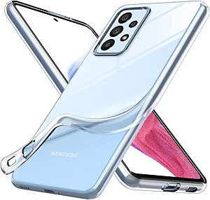 Ốp lưng silicon dẻo trong suốt mỏng 0.6mm cho Samsung Galaxy A73 5G hiệu Ultra Thin độ trong tuyệt đối chống trầy xước - Hàng nhập khẩu