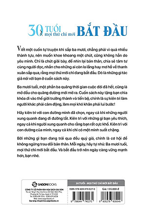 Sách 30 Tuổi - Mọi Thứ Chỉ Mới Bắt Đầu