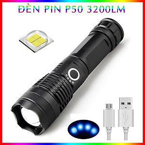 Đèn Pin P50 3200Lm Nhật Bản Siêu Sáng Dung Lượng Pin Cao